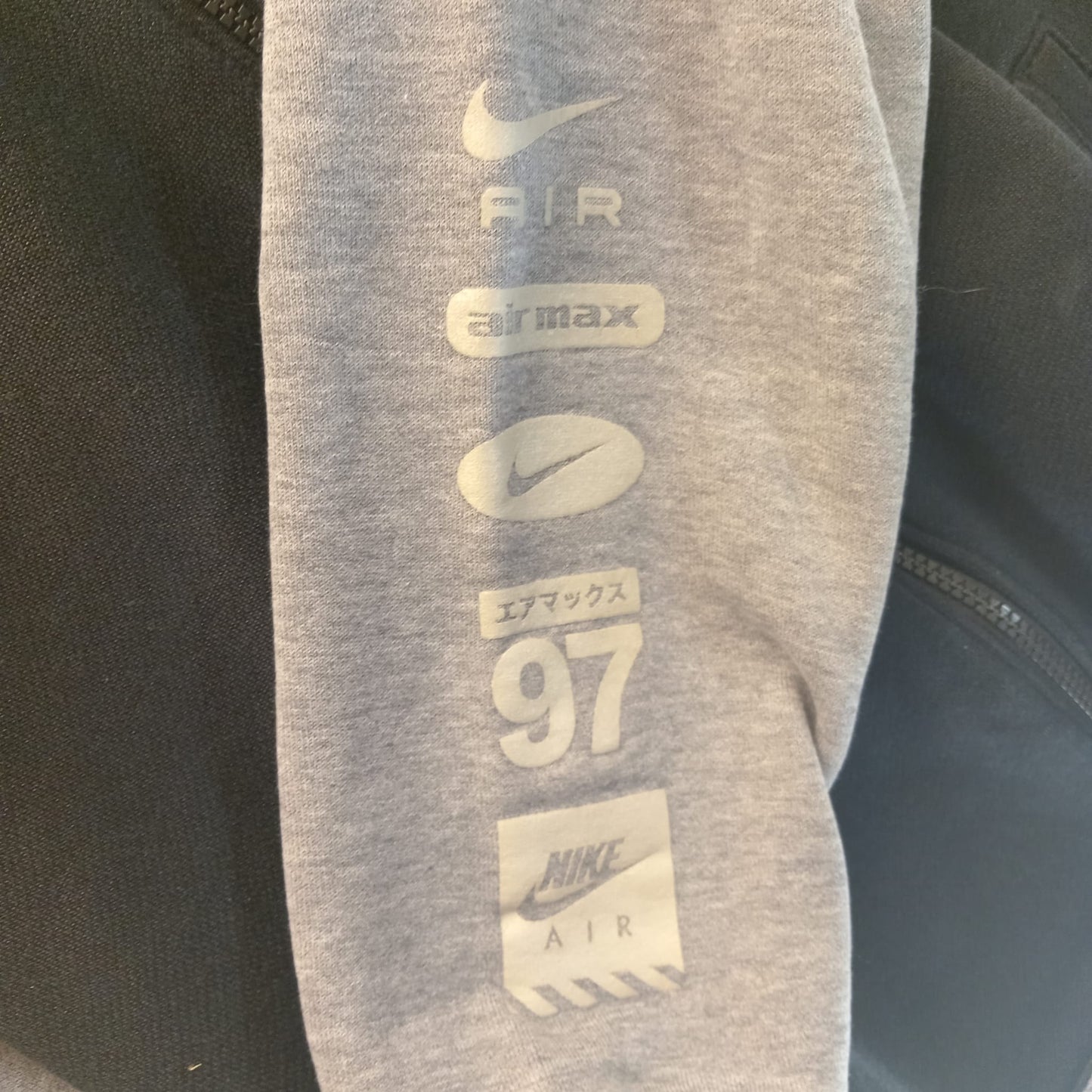 Felpa NIKE Air Max 97 – Zip Hoodie Bicolore