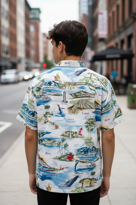 Camicia RJC Hawaii – modello retro look urbano casual