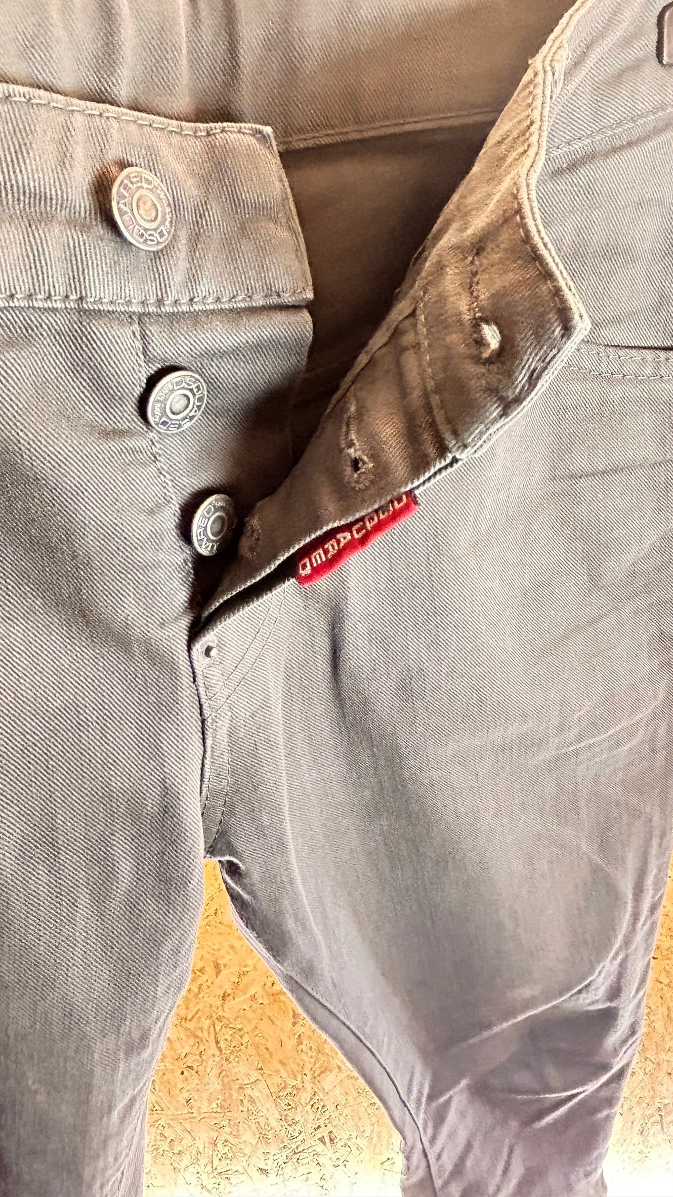 Jeans Slim Grigio Uomo – Taglia 42
