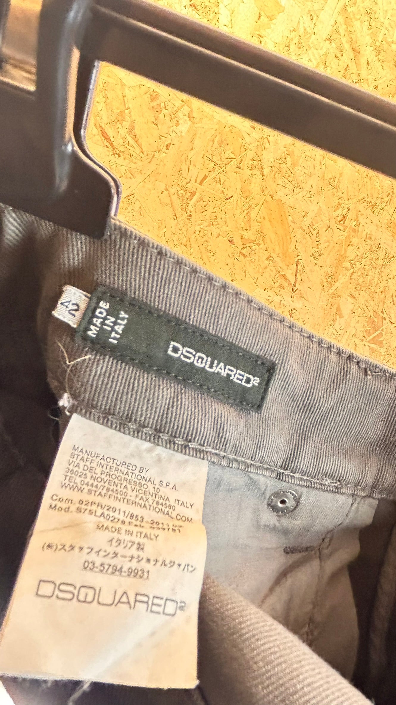 Jeans Slim Grigio Uomo – Taglia 42