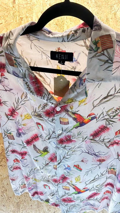 Camicia Uomo Kenji – Stampa Botanica Taglia XL