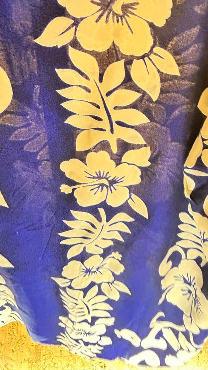 Camicia Hawaiana Handmade in Bali – Ibischi Bianchi Taglia XL
