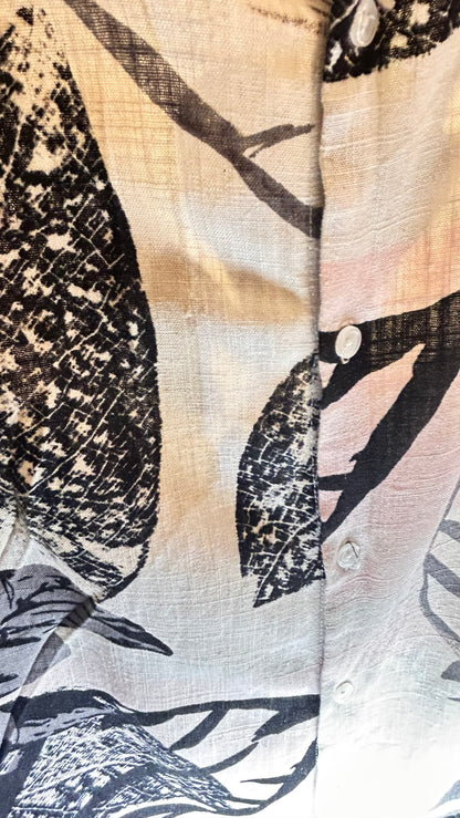 Camicia Uomo yd. – Stampa Botanica Lino Taglia M