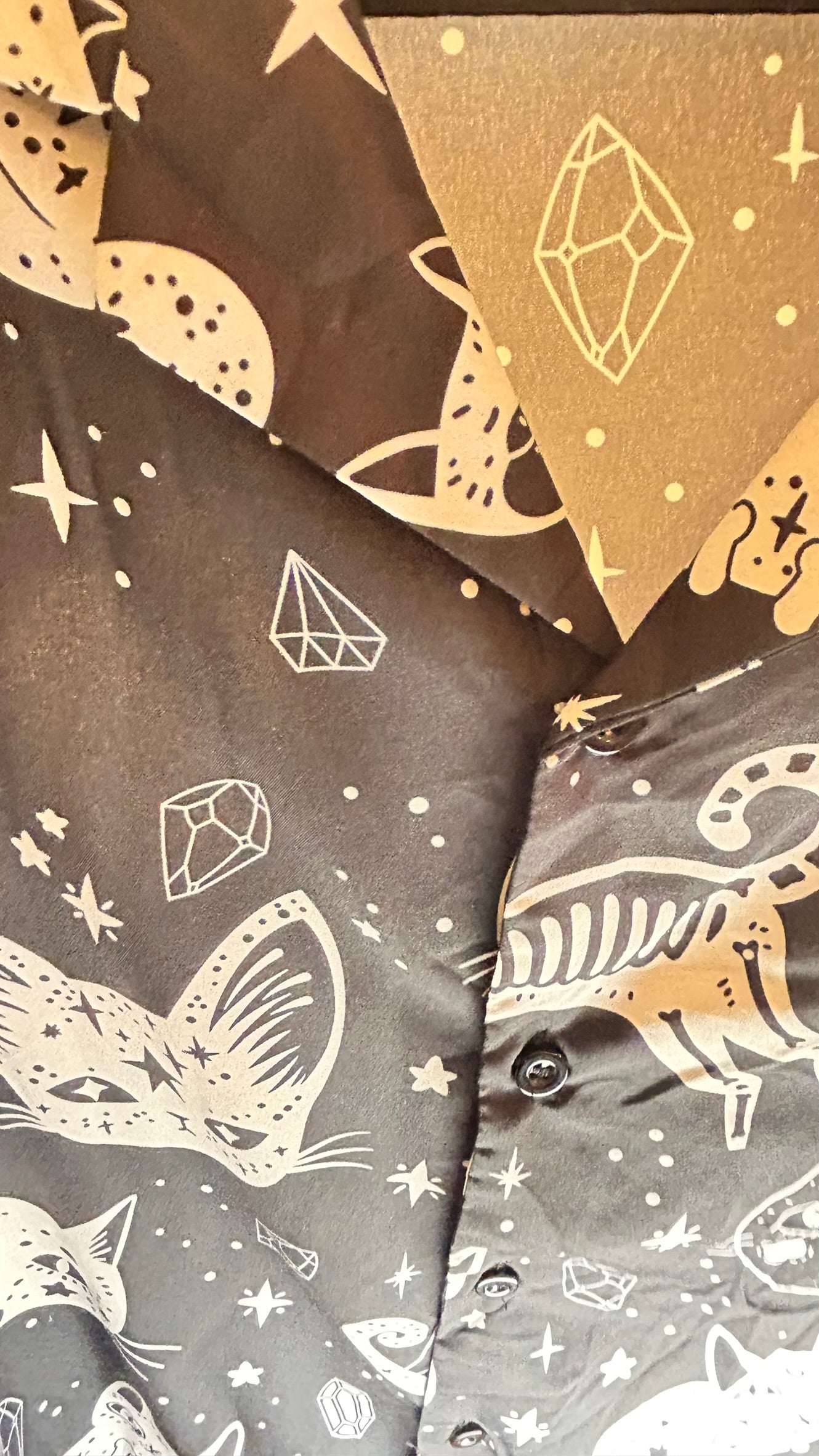 Camicia Gatti Mistici – Dark Kawaii Taglia M