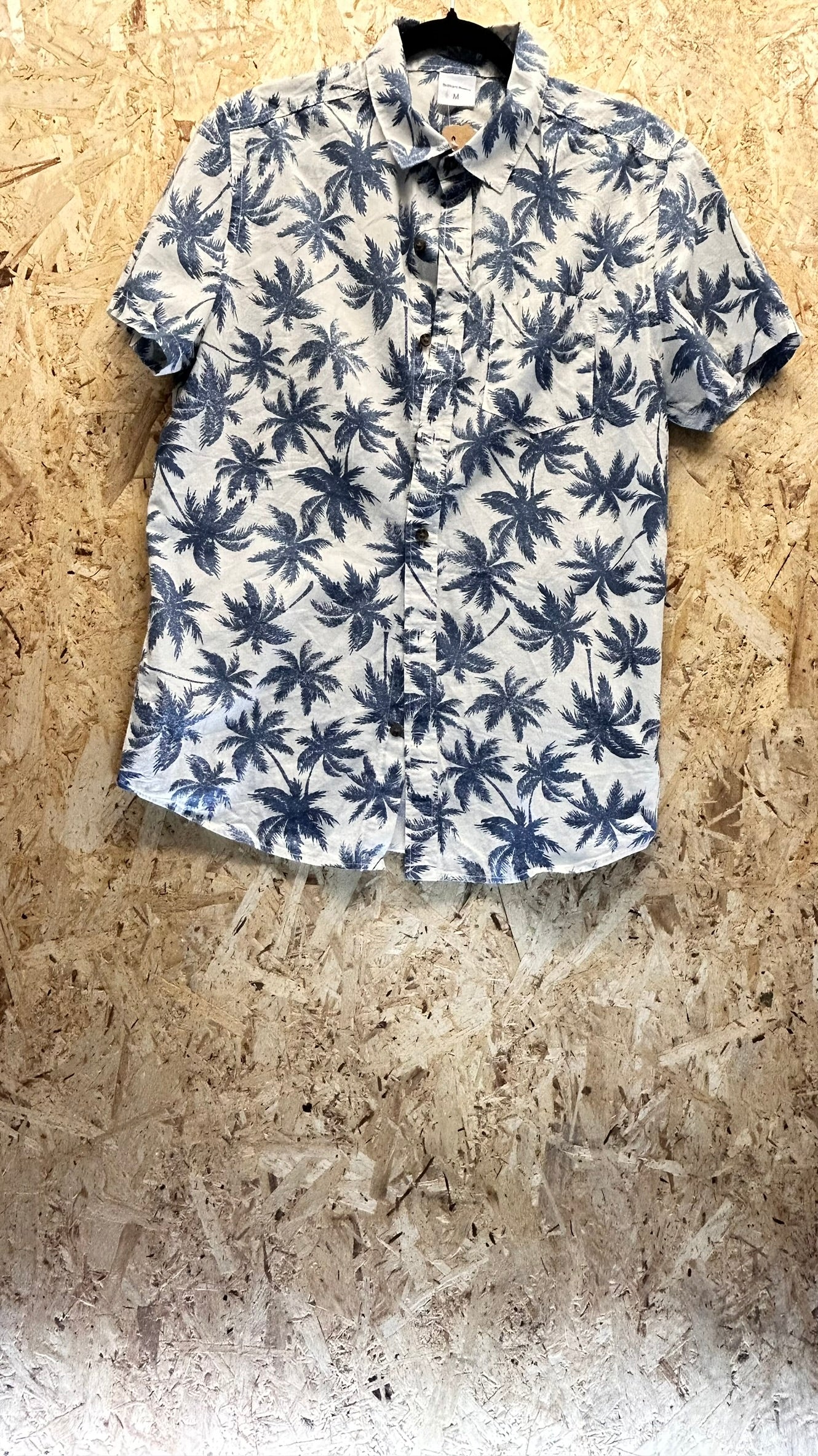 Camicia Uomo Brilliant Basics – Palme Navy Taglia M