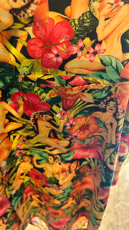 Camicia Tropicool Pin-Up Hawaiana