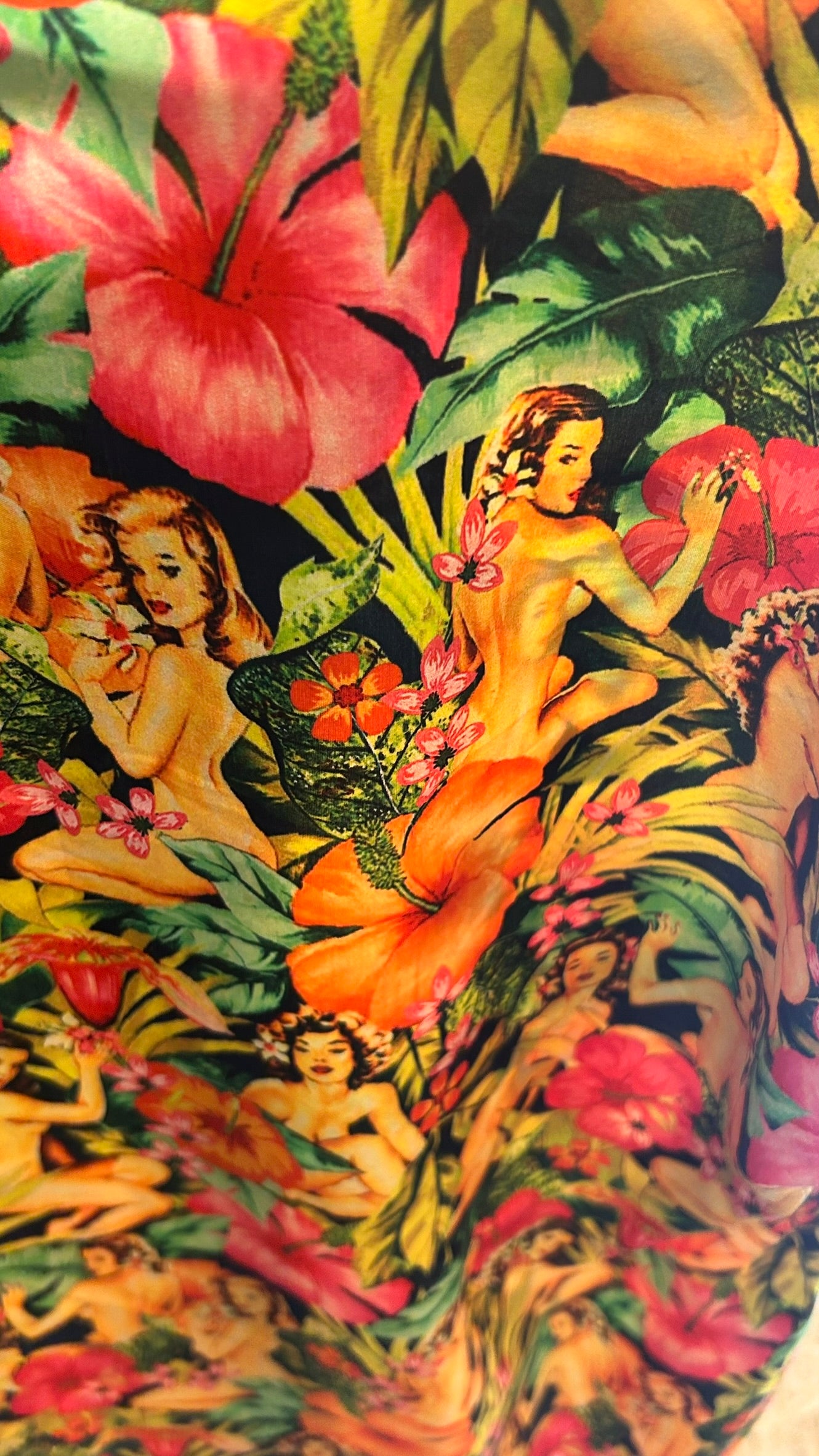 Camicia Tropicool Pin-Up Hawaiana