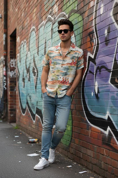Camicia Peter Alexander - graffiti wall
