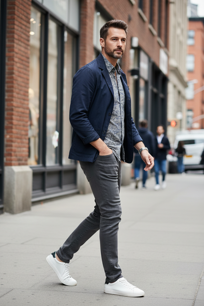 DSQUARED2 jeans grigio uomo lato destro